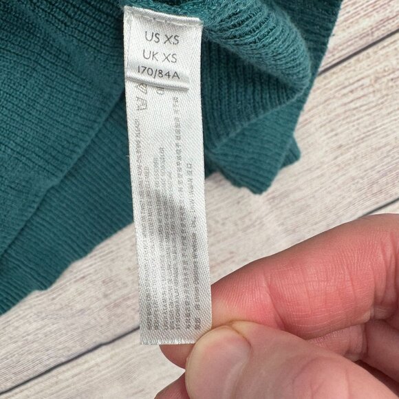 Free People FP Beach Crew Neck Sweater Women's Size‎ XS Green - Picture 6 of 9